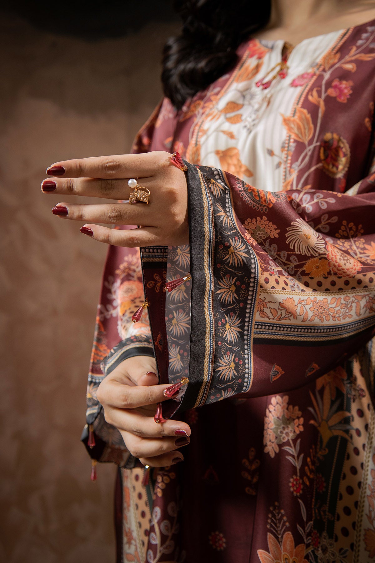 Autumn Muse Printed Kaftan