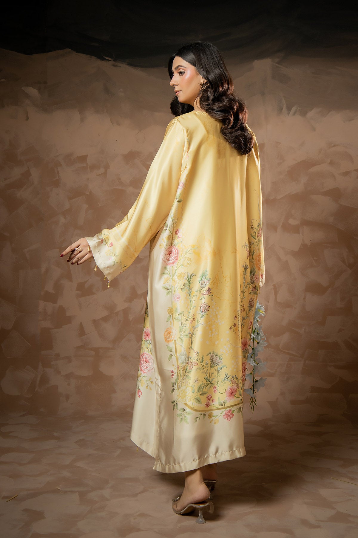 Golden Meadow Printed Kaftan