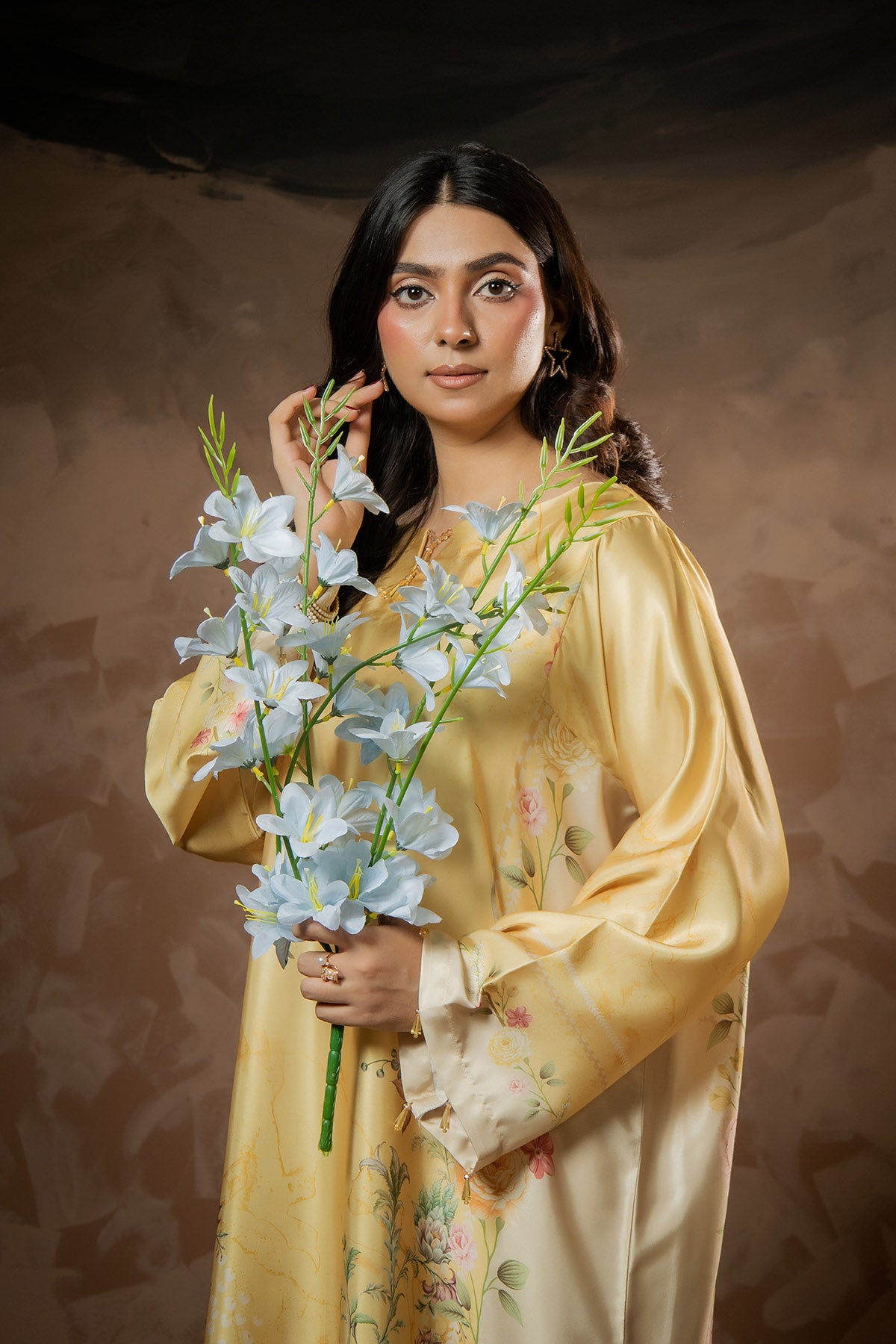 Golden Meadow Printed Kaftan