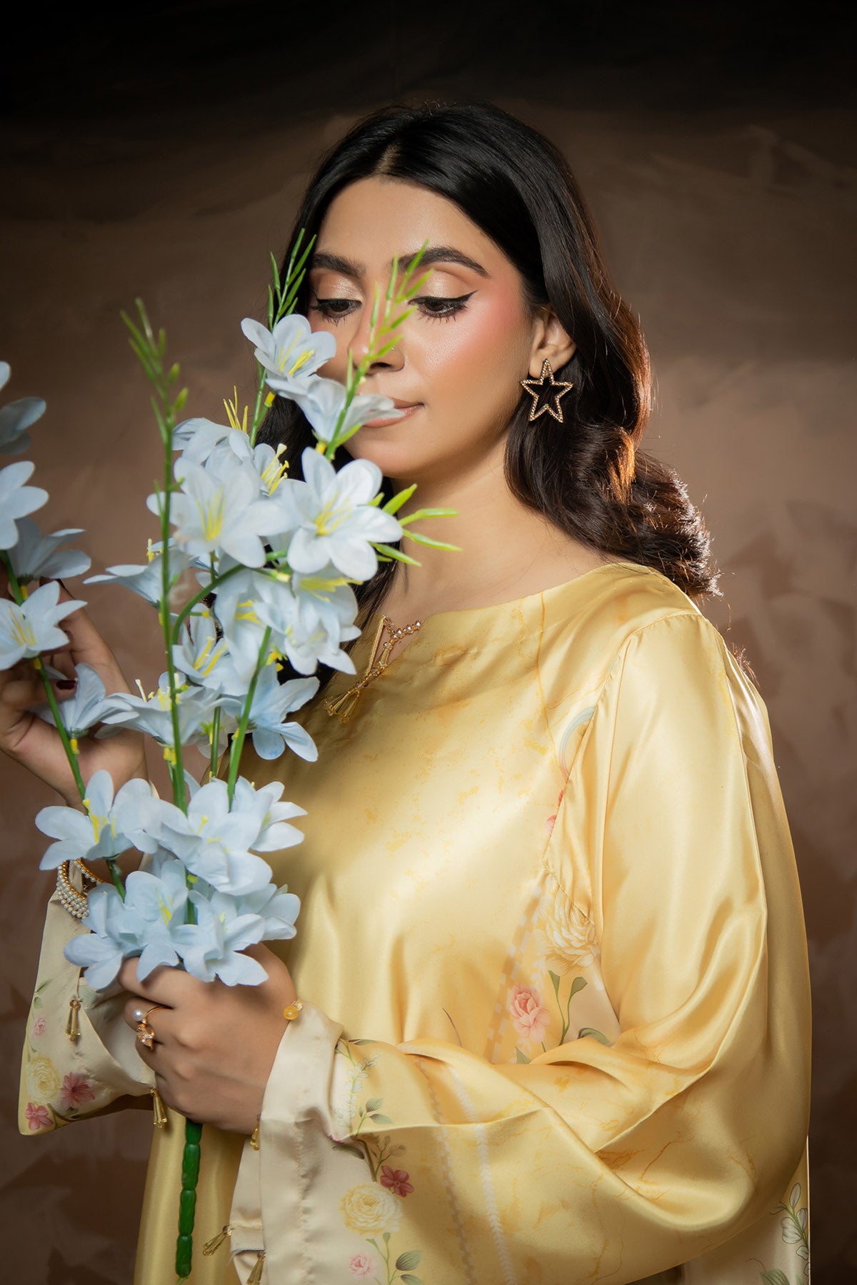 Golden Meadow Printed Kaftan
