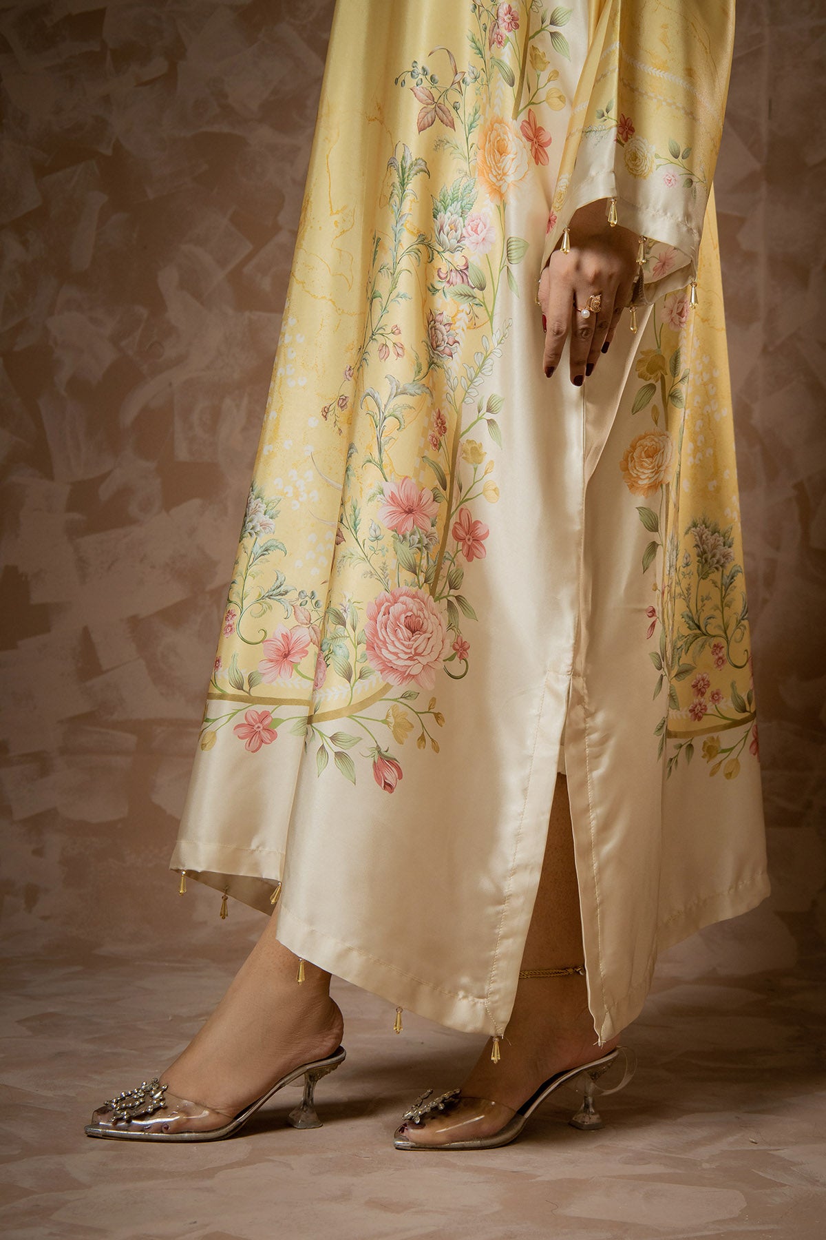 Golden Meadow Printed Kaftan