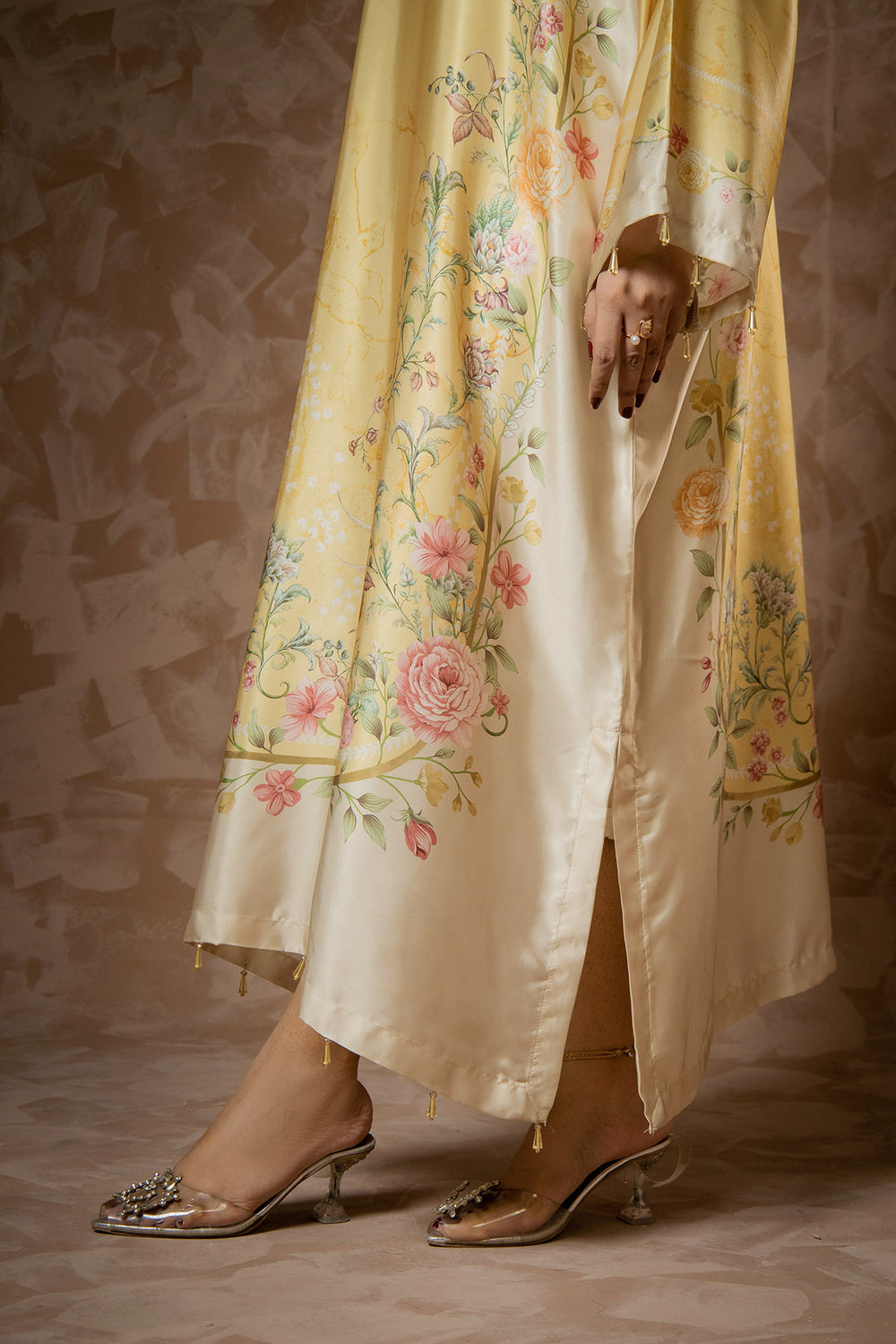 Golden Meadow Printed Kaftan
