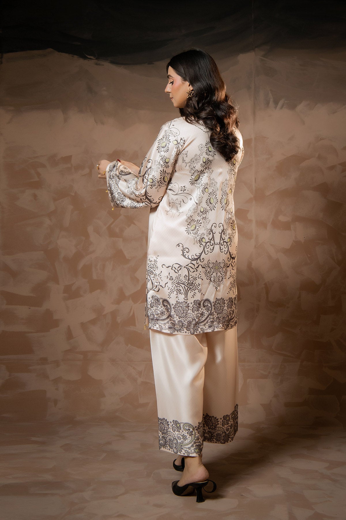 Ivory Paisley Printed Co-Ord Set