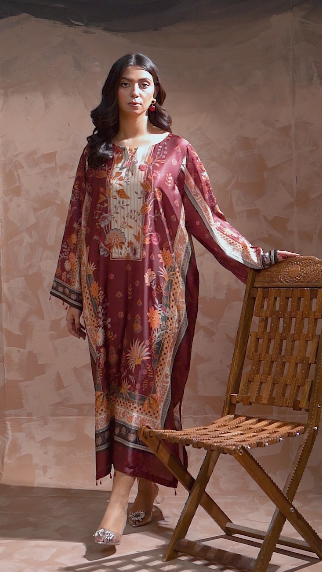Autumn Muse Printed Kaftan