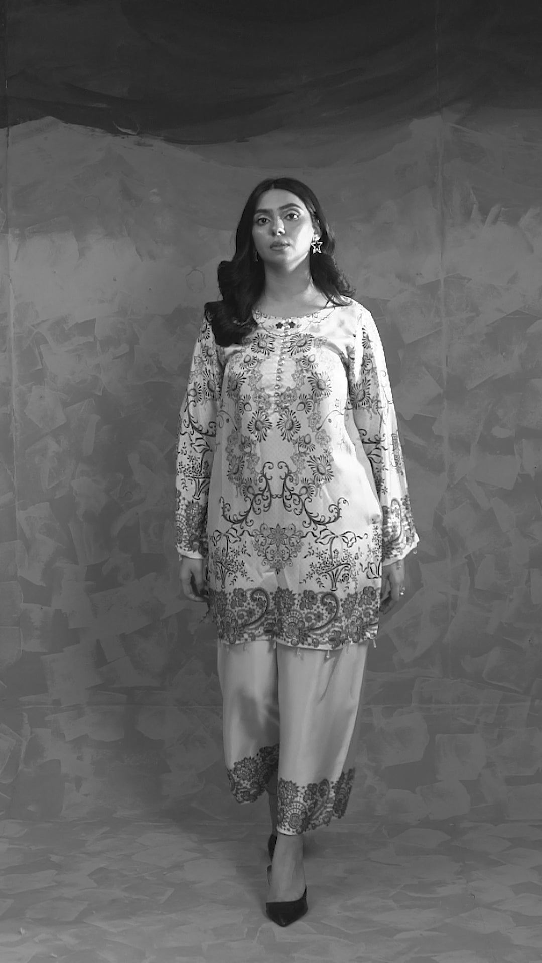 Ivory Paisley Printed Co-Ord Set